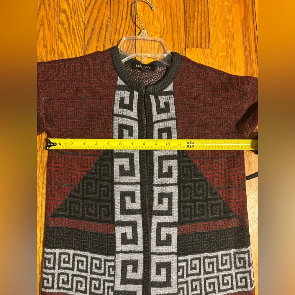 Melissa Paige Black and Red Knit Sweater - Picture 7 of 9